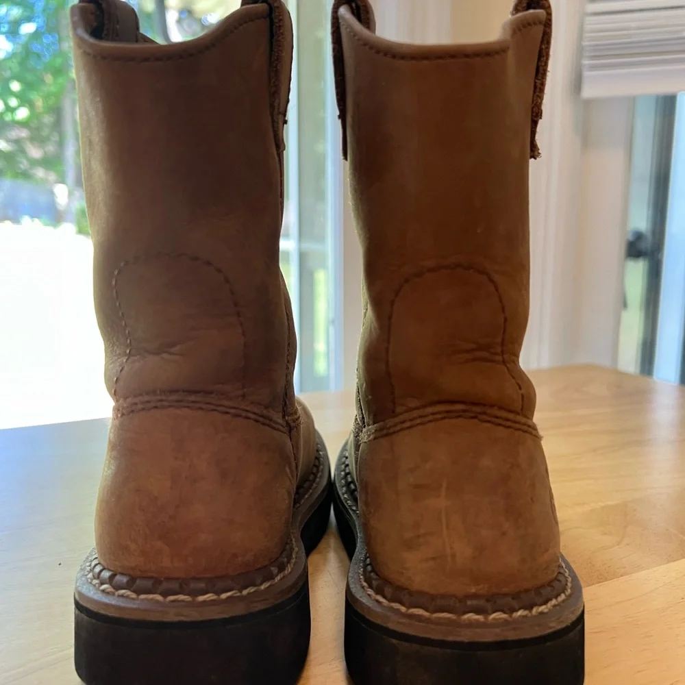 Boys Leather Wellington Georgia Boot Size 11 Youth - Picture 3 of 10